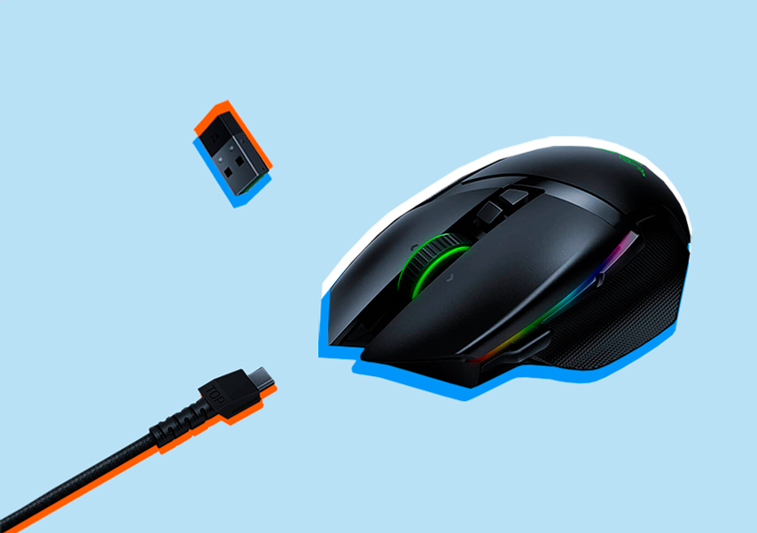 Razer Basilisk Ultimate с двумя типами подключения
