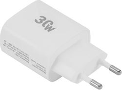 Изображение товара Сетевое зарядное устройство Digma DGW3C,  USB-C, 30Вт, 3A, белый [dgw3c0f010wh]