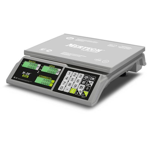 Весы торговые MERTECH M-ER 326AC-32.5 LCD, серый [3041]