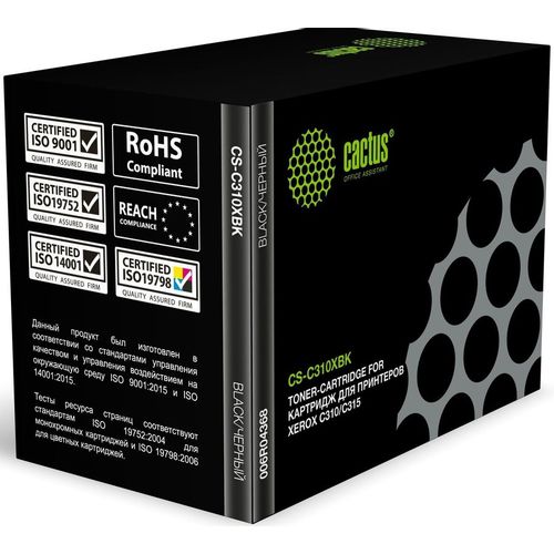 Картридж Cactus CS-C310XBK, 006R04368, черный / CS-C310XBK
