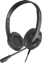 Гарнитура A4TECH Fstyler FH100U,  проводные, черный