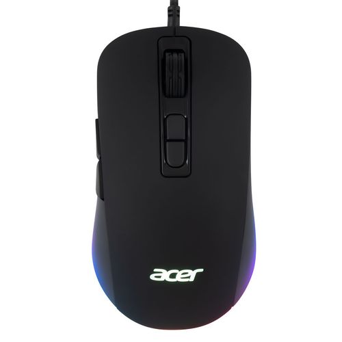 Мышь проводная Acer OMW135, игровая, оптическая, USB, 6400dpi, черный [zl.mceee.019]