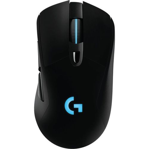 Мышь беспроводная Logitech G703 LightSpeed, игровая, радио, оптическая, USB, 25600dpi, черный [910-005642]