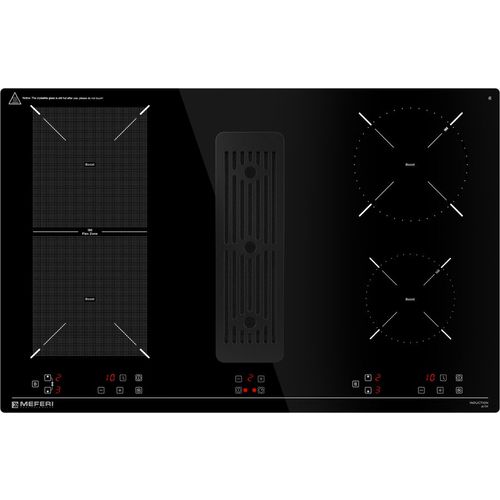 Индукционная варочная поверхность MEFERI Ultra XSMART35IX, конфорок: 4 шт., стеклокерамика, независимая, черный