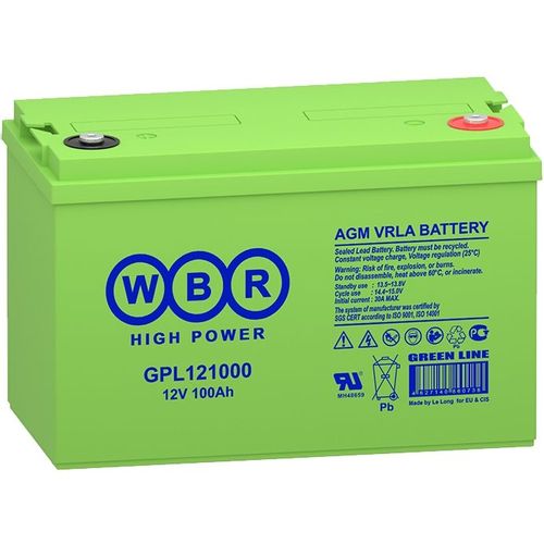 Аккумулятор WBR GPL121000 12В, 100Ач