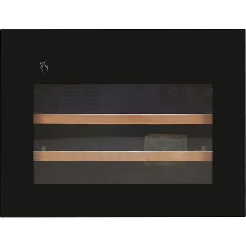 Винный шкаф Hyundai HBWC 0461 SCT, вместимость: 28 бутылок, 62л, 45.5см, черный