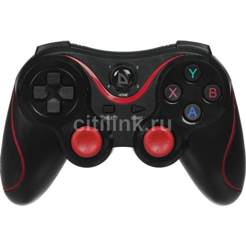 Геймпад беспроводной Defender Impulse черный, держатель для смартфона/кабель USB [64284]
