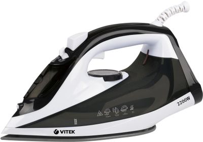 Утюг Vitek 1267-VT-01,  2200Вт,  черный/белый