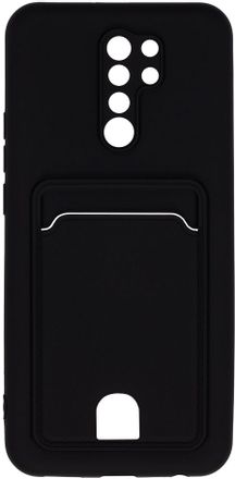 Чехол (клип-кейс) ZIBELINO Soft Matte Card Holder, для Xiaomi Redmi 9, черный [zsch-xmi-rdm-9-cam-blk]