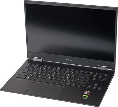 Ноутбук HP Omen 15-en0032ur 22P89EA, 15.6", AMD Ryzen 7 4800H 2.9ГГц, 8-ядерный, 16ГБ DDR4, 512ГБ SSD,  NVIDIA GeForce  GTX 1650 Ti - 4 ГБ, Free DOS, темно-серый