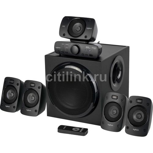 Колонки Logitech Z906, 5.1, черный [980-000468]