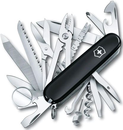 Складной нож Victorinox SwissChamp, функций: 33, 91мм, черный, коробка картонная [1.6795.3]