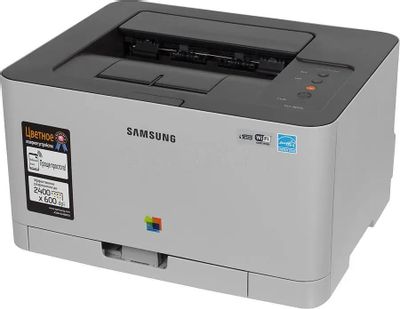 Принтер лазерный Samsung CLP-365W цветная печать, A4, цвет белый [clp-365w/xev]