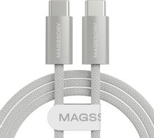 Изображение товара Кабель MAGSSORY CBL002, USB Type-C (m) - USB Type-C (m), 1.5м, MFI, белый Изображение товара Кабель MAGSSORY CBL002, USB Type-C (m) - USB Type-C (m), 1.5м, MFI, белый