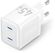 Изображение товара Сетевое зарядное устройство VENTION FEFW0-EU, 2xUSB-C, 45Вт, 3A, белый