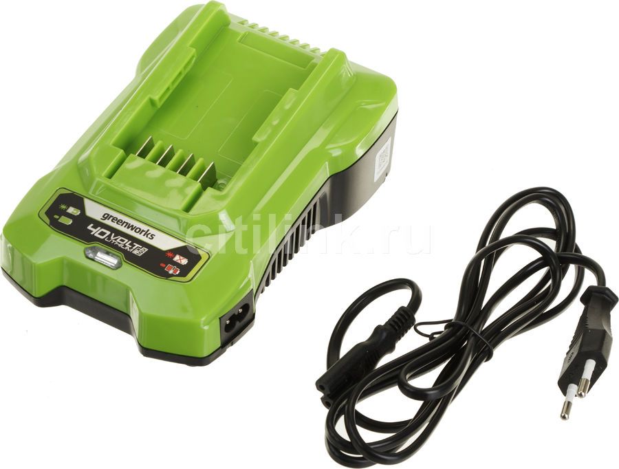 Характеристики Воздуходувка GREENWORKS G40ABK4, зеленый [2400807ub ...
