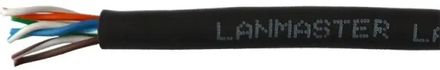 Кабель информационный LanMaster кат.5E, 305м, черный [lan-5eutp-hflt-bk]