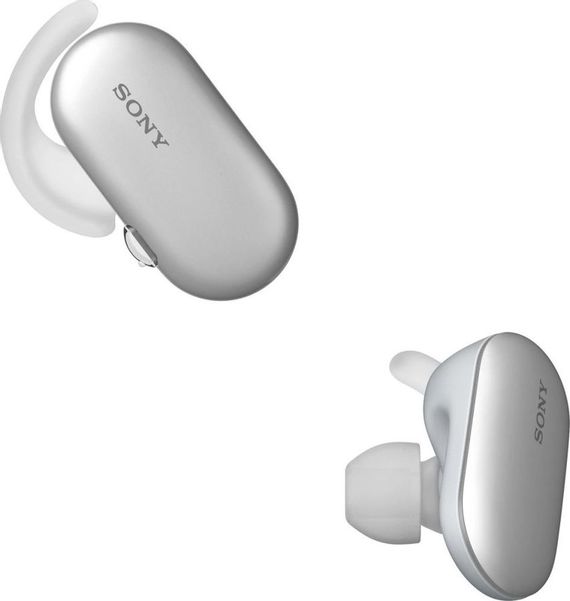 Гарнитура Sony WF-SP900, Bluetooth, вкладыши, белый [wfsp900w.e]
