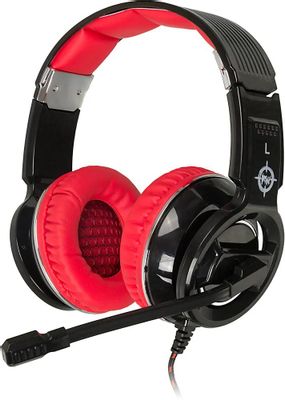 Гарнитура игровая Oklick HS-L350G RED WAR, для компьютера, мониторные ...