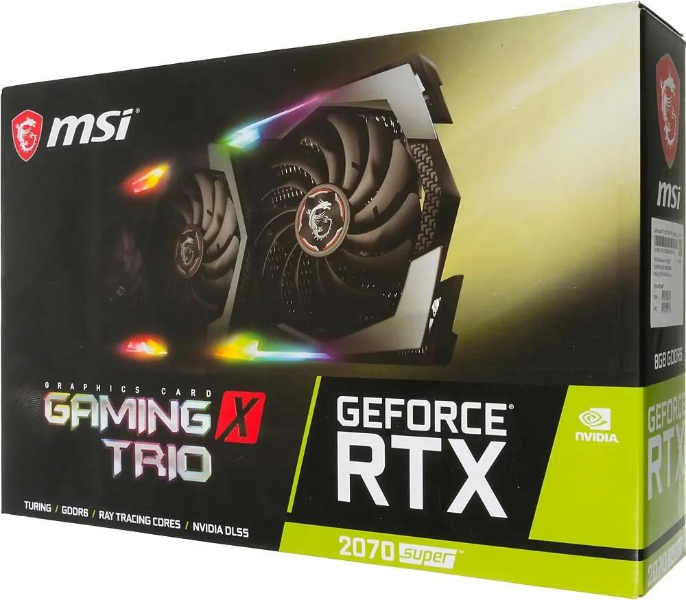 MSI NVIDIA GeForce RTX 2070SUPER RTX 2070 SUPER GAMING X TRIO 8 GDDR6 Ret 1163159