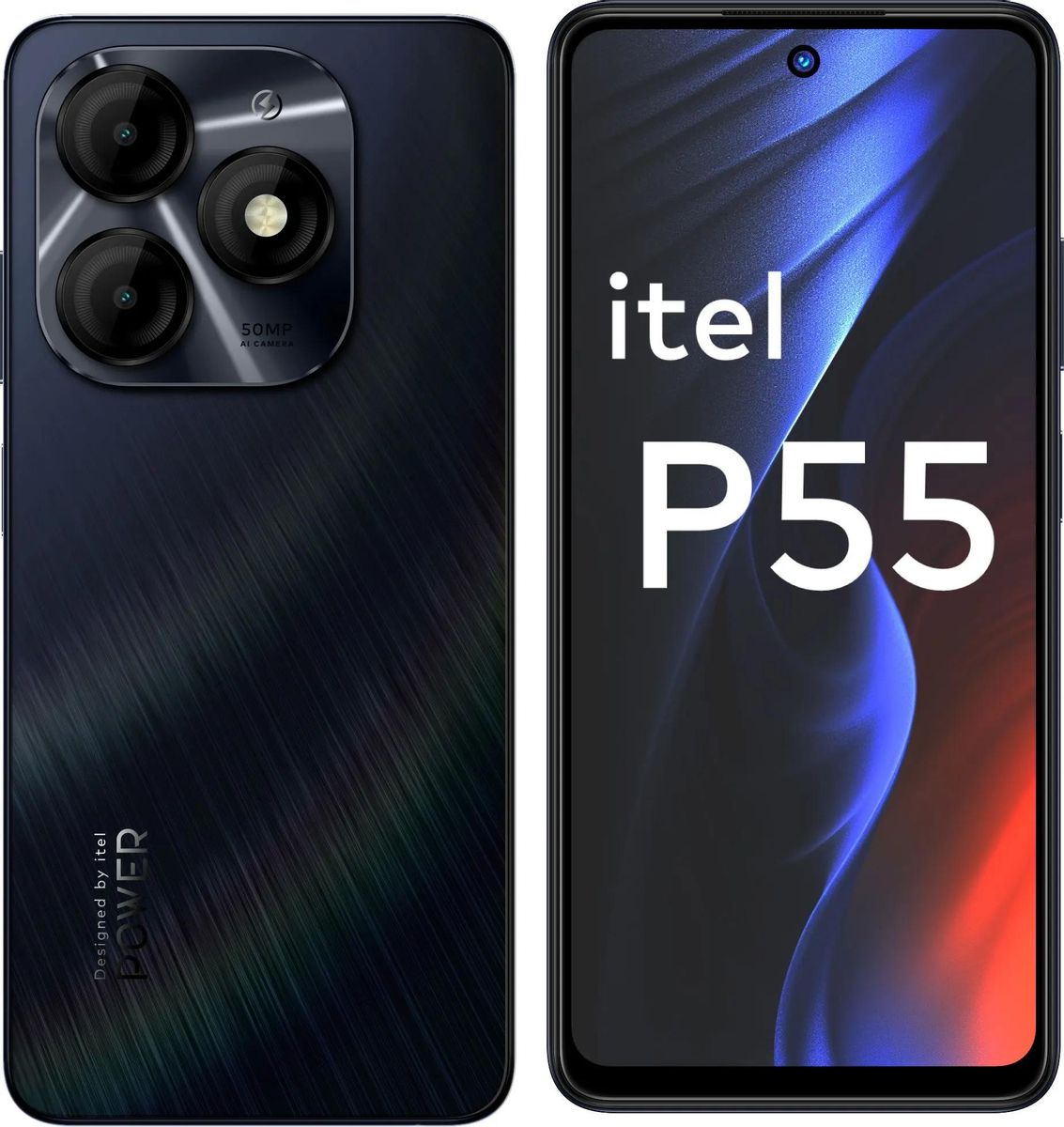 Смартфон Itel P55 A666LN 128+8 Moonlit Black