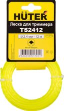 Изображение товара Леска для садовых триммеров Huter TS2412,  2.4мм, 12м [71/2/13]