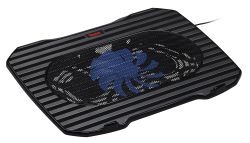Подставка для ноутбука Buro BU-LCP156-B114, 15.6", 357х265х33 мм, 1хUSB, вентиляторы 1 х 140 мм, 345г, черный