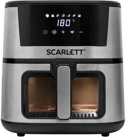 Аэрогриль Scarlett SC-AF15S03D,  нержавеющая сталь/черный