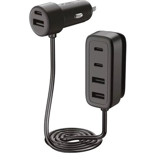 Автомобильное зарядное устройство TTEC 2CKP06S, 3xUSB-A, 3xUSB-C, 90Вт, черный