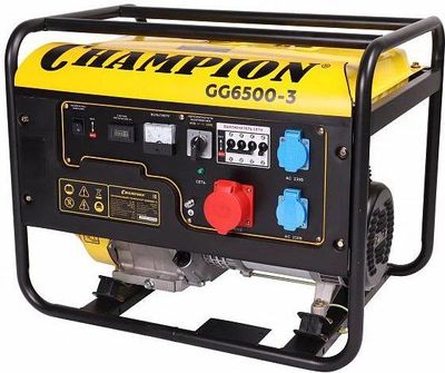 Отзывы на Бензиновый генератор CHAMPION GG6500-3, 380/220 В, 6.8кВт в ...