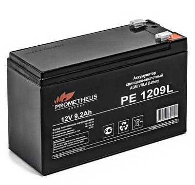Аккумуляторная батарея для ИБП PROMETHEUS ENERGY PE 1209L 12В,  9.2Ач