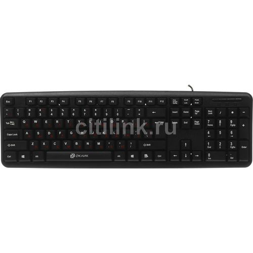 Клавиатура Oklick 90M, проводная, USB, мембранная, черный [402127]