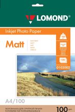 Фотобумага Lomond A4, для струйной печати, 100л, 100г/м2, белый ...
