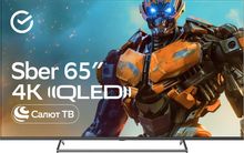 Изображение товара 65" Телевизор SBER SDX-65UQ5231 QLED, 4K Ultra HD, темно-серый, СМАРТ ТВ, Салют ТВ