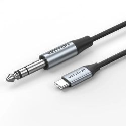 Кабель аудио VENTION BIJHF, USB Type-C (m) - Jack 6.35 (m), 1м