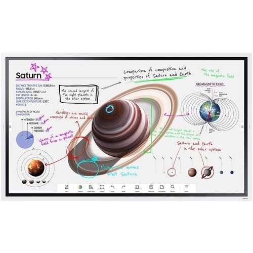 Панель Samsung WM65B Flip Chart Pro 65", белый [lh65wmbwbgcxci]