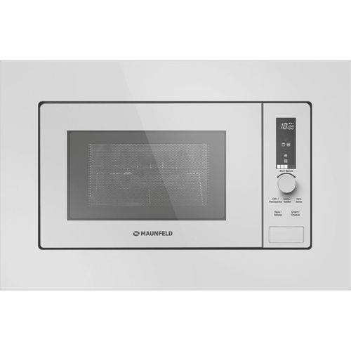 Встраиваемая микроволновая печь MAUNFELD JBMO820GW01, 20л, 1080Вт, белый [ка-00021791]