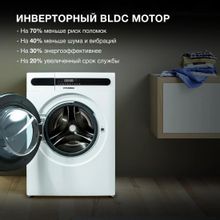 Стиральная машина Hyundai WMD8413, с паром, с сушкой, инверторная