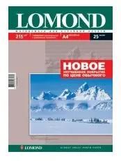 Фотобумага Lomond A4, для струйной печати, 25л, 215г/м2, белый, покрытие глянцевое [0102080]