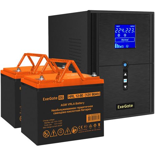 ИБП EXEGATE SineTower SZ-2000.LCD.AVR.3SH.1C13.USB, 2000ВA [ex296848rus]