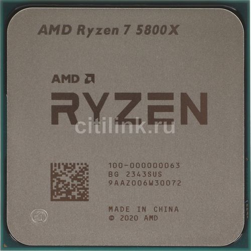 Процессор AMD Ryzen 7 5800X, AM4, BOX (без кулера) [100-100000063wof]