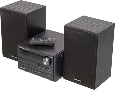 Музыкальный центр Panasonic SC-PM250EE-K, 20Вт, Bluetooth, FM, USB, CD ...