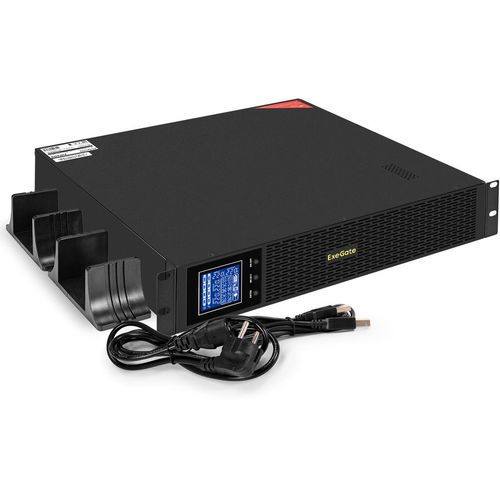 ИБП EXEGATE SinePower UHB-3000.LCD.AVR.8C13.RJ.USB.BC.2U, 3000ВA [ex299039rus]