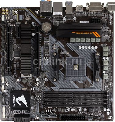 Материнская плата GIGABYTE B450 AORUS M, SocketAM4, AMD B450, mATX, Ret ...