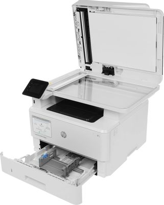 МФУ лазерный HP LaserJet Pro 4103fdn черно-белая печать, A4, цвет белый ...