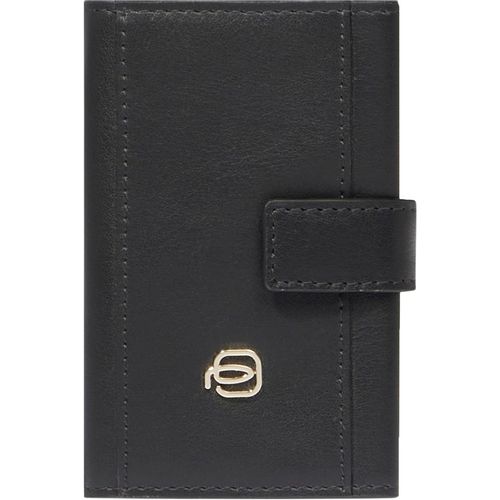 Чехол для кредитных карт Piquadro Circle PP5649W92R/N, кожа натуральная, черный