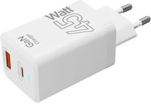 Изображение товара Сетевое зарядное устройство LYAMBDA SLT-45,  USB-A,  USB-C, 45Вт, 3A, белый