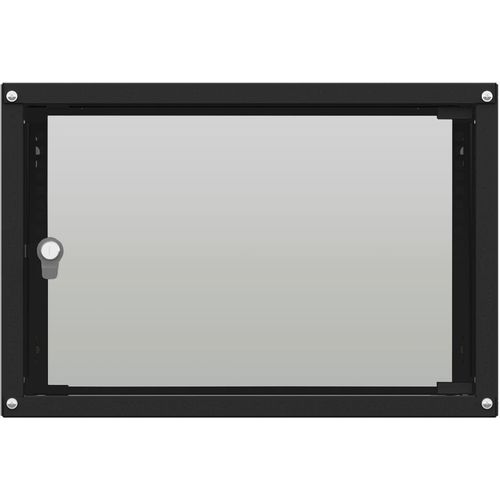 Шкаф коммутационный NTSS Lime NTSS-WL9U5545GS-BL настенный, стеклянная передняя дверь, 9U, 550x500x450 мм