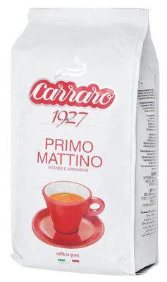 Кофе зерновой CARRARO Primo Mattino, средняя обжарка, 1000 гр – купить ...
