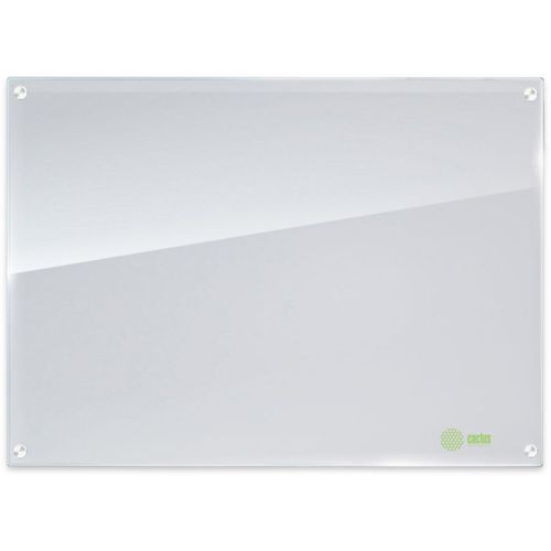 Доска стеклянная Cactus Сквозное крепление CS-GBD-90X120-WT-TM белый 90x120см